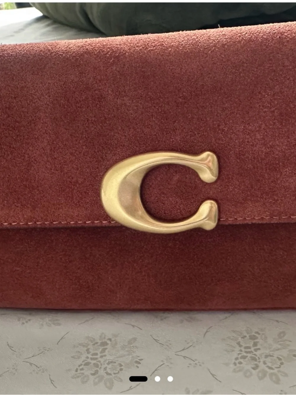 Authentic Coach Jet Shoulder Bag COLOR: BRASS/CLAY